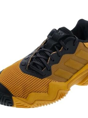 Women's Y-3 Barricade 13 Tennis Shoes Collegiate Gold and Black